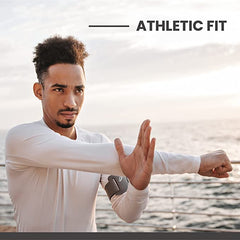 Mens Tight Fit Long Sleeve Rashguard – Quick Drying UPF 50+ Sun Protection/Block