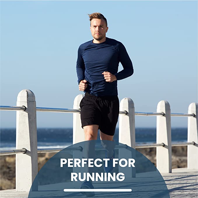 Mens Tight Fit Long Sleeve Rashguard – Quick Drying UPF 50+ Sun Protection/Block