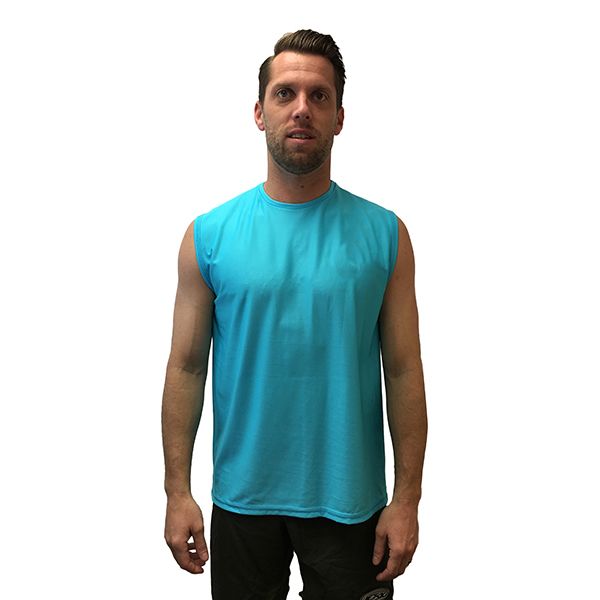 Loose Fit Sleeveless Performance Shirt For Water Sports, UPF 50+ Sun P