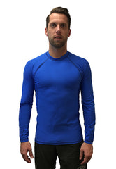 Mens Tight Fit Long Sleeve Rashguard – Quick Drying UPF 50+ Sun Protection/Block