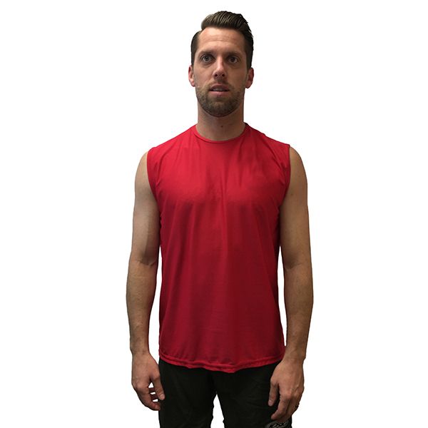 Loose Fit Sleeveless Performance Shirt for Water Sports, UPF 50+ Sun Protection, Lightweight Sun Block Shirt for Fishing, Surfing, Beach Large / Fog (